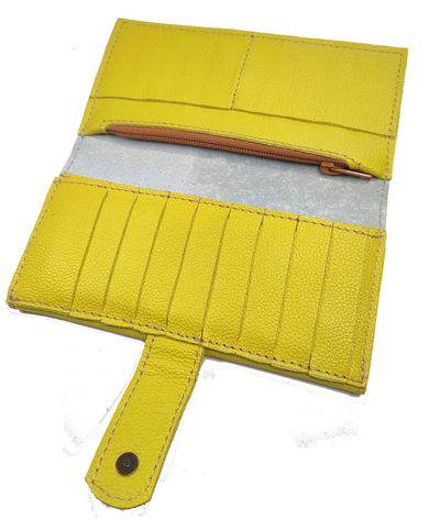 Большое портмоне с хлястиком с принтом "Подсолнухи"