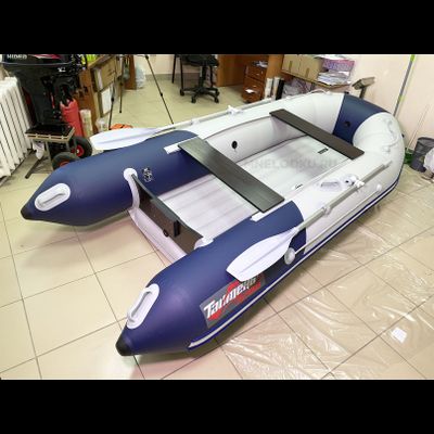 Моторная лодка Таймень NX 3200 НДНД светло-серый/синий