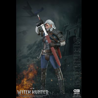 Ведьмак (Геральт из Ривии) коллекционная фигурка 1/6 WITCHE HUNTER The Witcher Geralt of Rivia (CM002) - CMTOYS