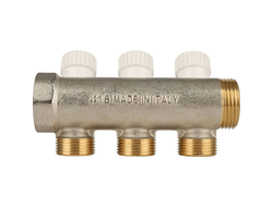 Коллектор STOUT распределительный 1", 3 отвода 3/4"ЕК (Арт. SMB 6851 013403)