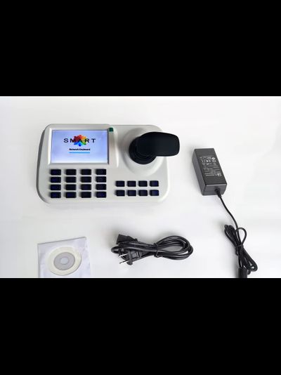 DE/IPK1008 Пульт управления PTZ IP камерами, с дисплеем 5". Джостик управления, дополнительный выход на внешний монитор. Full HD. до 5 Мп.