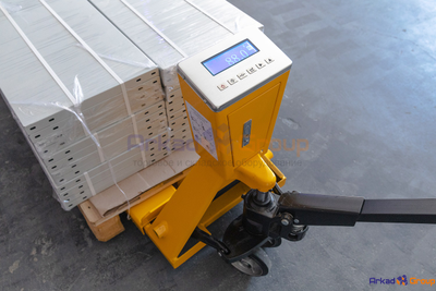 Гидравлическая тележка (рохля) с весами SBC 2500 (г/п 2,5 т, 550x1150 мм) SMART BASIC