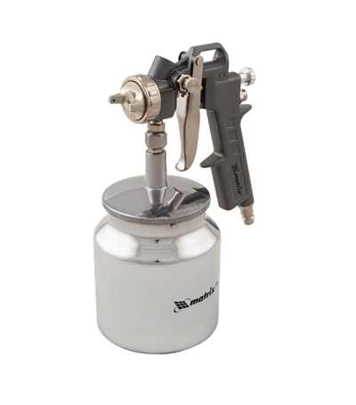 Краскораспылитель пневматический Matrix с нижним бачком V=0,75 л, сопла диаметром 1.2, 1.5 и 1.8 мм