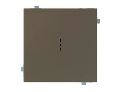 Выключатель одноклавишный с подсветкой (механизм + клавиша) капучино