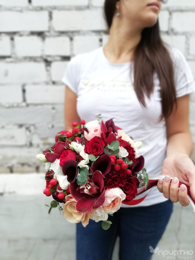 Букет невесты & Бутоньерка № 1331