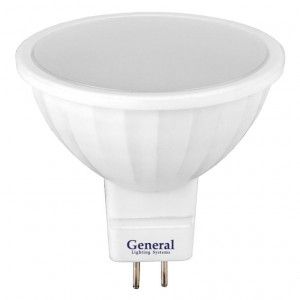 Лампа светодиодная General MR16 GU5.3 10W 4500K 4K, 12V пластик/алюм GLDEN-MR16-10-GU5.3-12-4500 661022