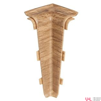 Угол внутренний пластиковый Arbiton Indo 10 Дуб Бурбон