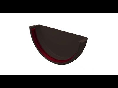 Заглушка желоба универсальная ПВХ Grand Line Шоколадный, коричневый, графит, бордо, зеленый