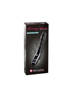 46872 ВИБРАТОР MYSTIM SIZZLING SIMON СИЛИКОНОВЫЙ С ЭЛЕКТРОСТИМУЛЯЦИЕЙ ЧЕРНЫЙ, 27СМ