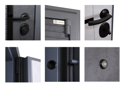 Стальная дверь   Оникс. Заказная модель.