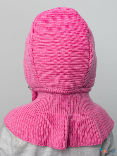 Шапка-шлем 24201-01 х/б подклад, ярко-розовый 46-48
