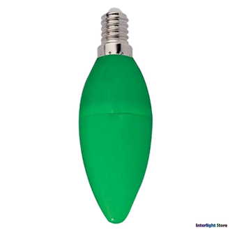 Ecola LED Color B37 6w Green E14