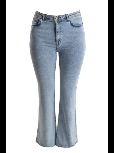 Джинсы клёш голубые