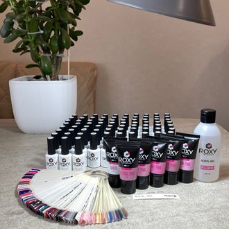 Материалы для маникюра ROXY Б/У (80 шт.) с выкрашенной палитрой