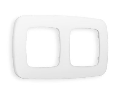 Рамка 2-я Белый матовый, коллекция ECTA - Ambrella Volt - OMEGA