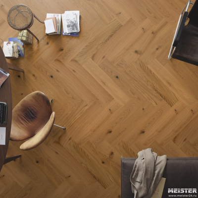 Паркетная доска PS 500 Meister Дуб витал 8377 в интерьере
