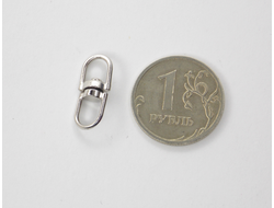 Вертлюг металл 18х7 мм цвет никель