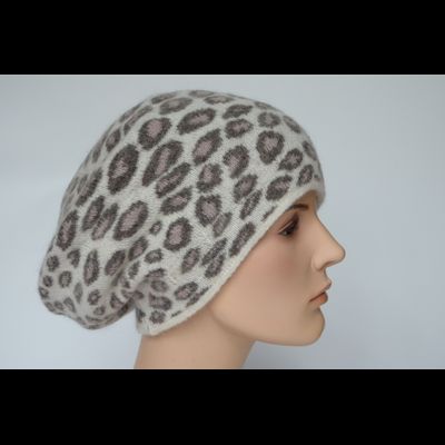 Берет Vizio Италия 1027 B белый с розовым