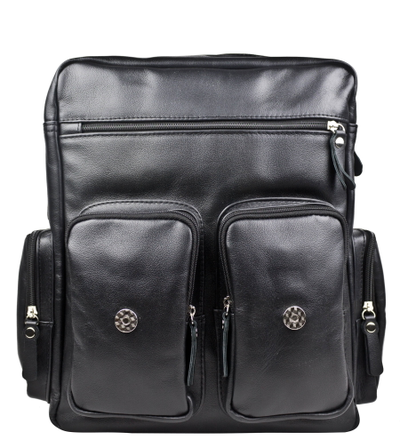 Кожаный рюкзак-сумка Fiorentino black (арт. 3003-01)