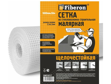 Сетка малярная 45 г./кв.м. 2х2 мм. 1х 50 м.	Fiberon