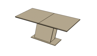 Стол (раздвижной с 1-2 вставками)