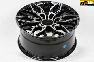 Комплект дисков R18 8,5J ET+20 6*139,7 Showy EVO Черный с полированными лучами (R611)