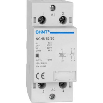 Контактор модульный NCH8-63/20 63А 4НО АС220/230В 50Гц (CHINT)