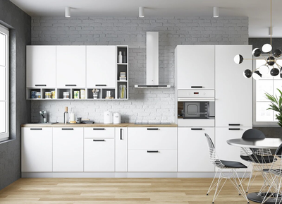 Кухня «Ройс» Белый софт модульная кухня