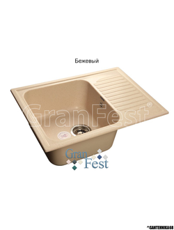 Керамическая мойка Granfest Гранфест GF-S645L реверсивная 1 секционная мойка