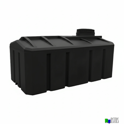 Емкость 1000 литров прямоугольная горизонтальная черная