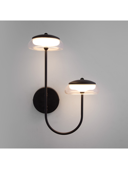 Настенный светильник со стеклянным плафоном 50388/2 LED черный