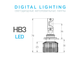 Светодиодные лампы DIGITAL LIGHTING НB3, 3000-7000K, управление со смартфона, к-кт.  SMB3K5