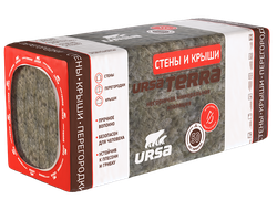 URSA TERRA 36 PN Стены и крыши (1250-610-100) 5 листов (3,81м2, 0,381м3)