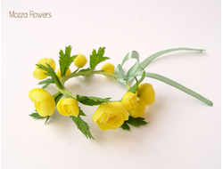 Браслет "Купавки" из полимерной глины