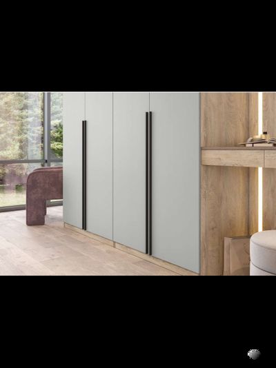 Этна шкаф Ш 57*50 Дуб эндгрей/Софт грей с зекралом