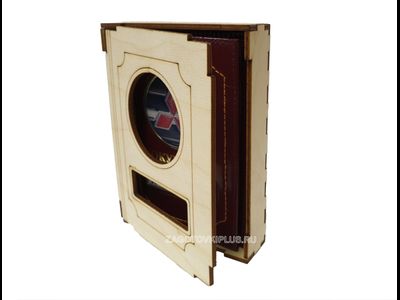 Деревянная подарочная коробочка для обложек