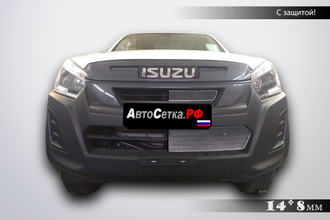 Premium защита радиатора ISUZU D-MAX (2019-2021) из 2-х частей