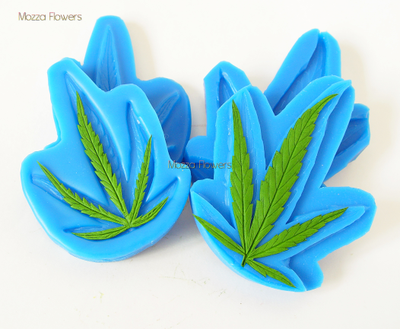 "Лист конопли" силиконовый молд (вайнер)