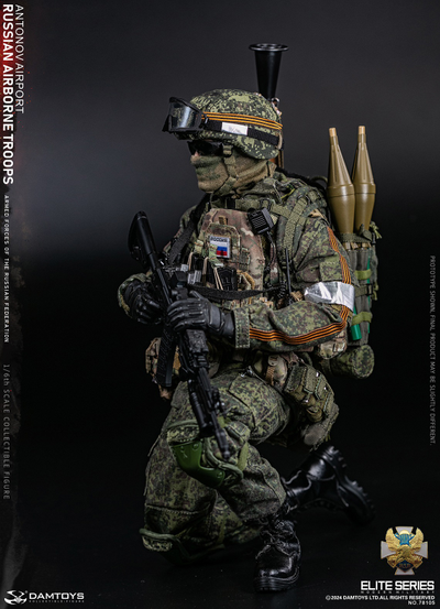 Российский десантник ВДВ - Коллекционная ФИГУРКА 1/6 RUSSIAN AIRBORNE TROOPS SENIOR RIFLEMAN (78105) - DAMTOYS