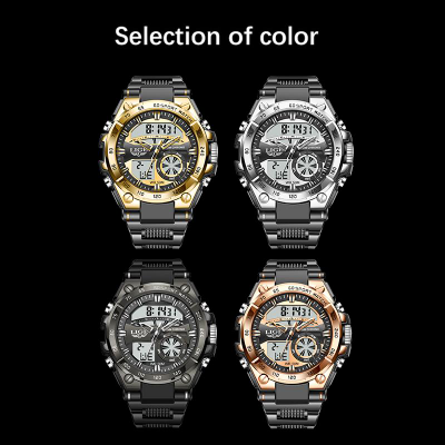 Мужские кварцевые цифровые наручные часы LIGE 8971