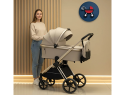 Детская коляска 3 в 1 Luxmom 999 Бежевый