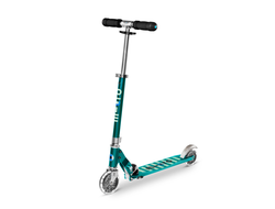 Самокат Micro Sprite Бирюзовые полоски LED