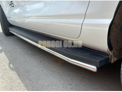 Защита штатного порога труба Папа Тюнинг d42 для Haval H5 2024-