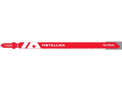 Пилки для лобзика METALLICA Ultra T318AF, 132/110мм шаг 1,2мм, BiM прямой рез, по стали 2-5мм