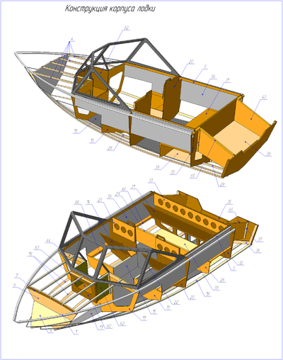 Моторная лодка Север-420