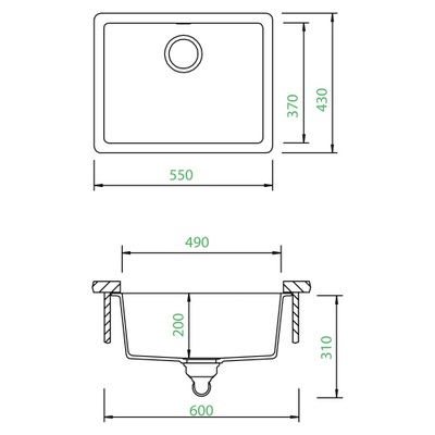 Мойка Schock QUADRO 60U
