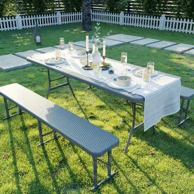 Скамейка складная SAMMAN "ротанг"