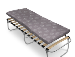 Кровать раскладная с ортопедическим основанием и мягким матрасом РК6-М, рисунок с одуванчиками