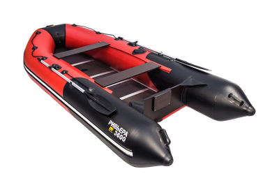Моторная лодка Ривьера 3600 СК Компакт красный - MNELODKU.RU