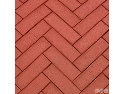 Клинкерная брусчатка тротуарная красная ЛСР "Лондон", Лонг 250х80х50 мм